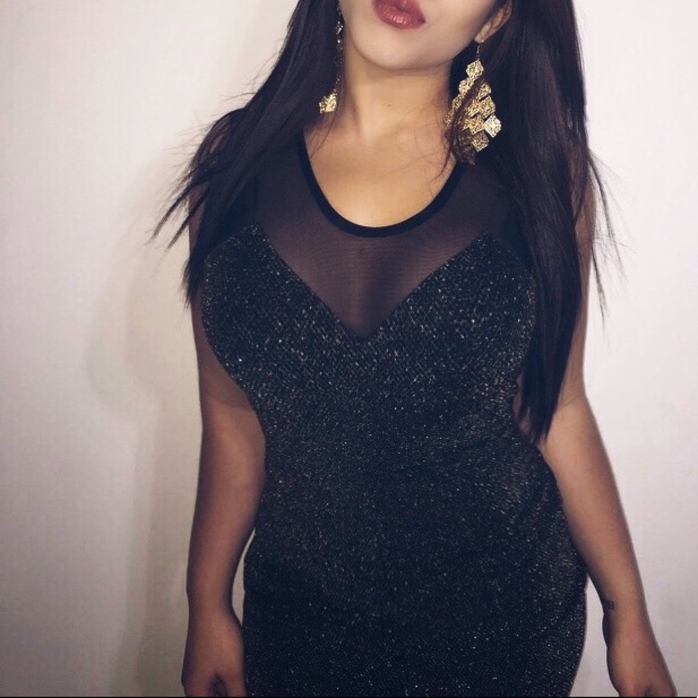 Mini sexy sparkle dress